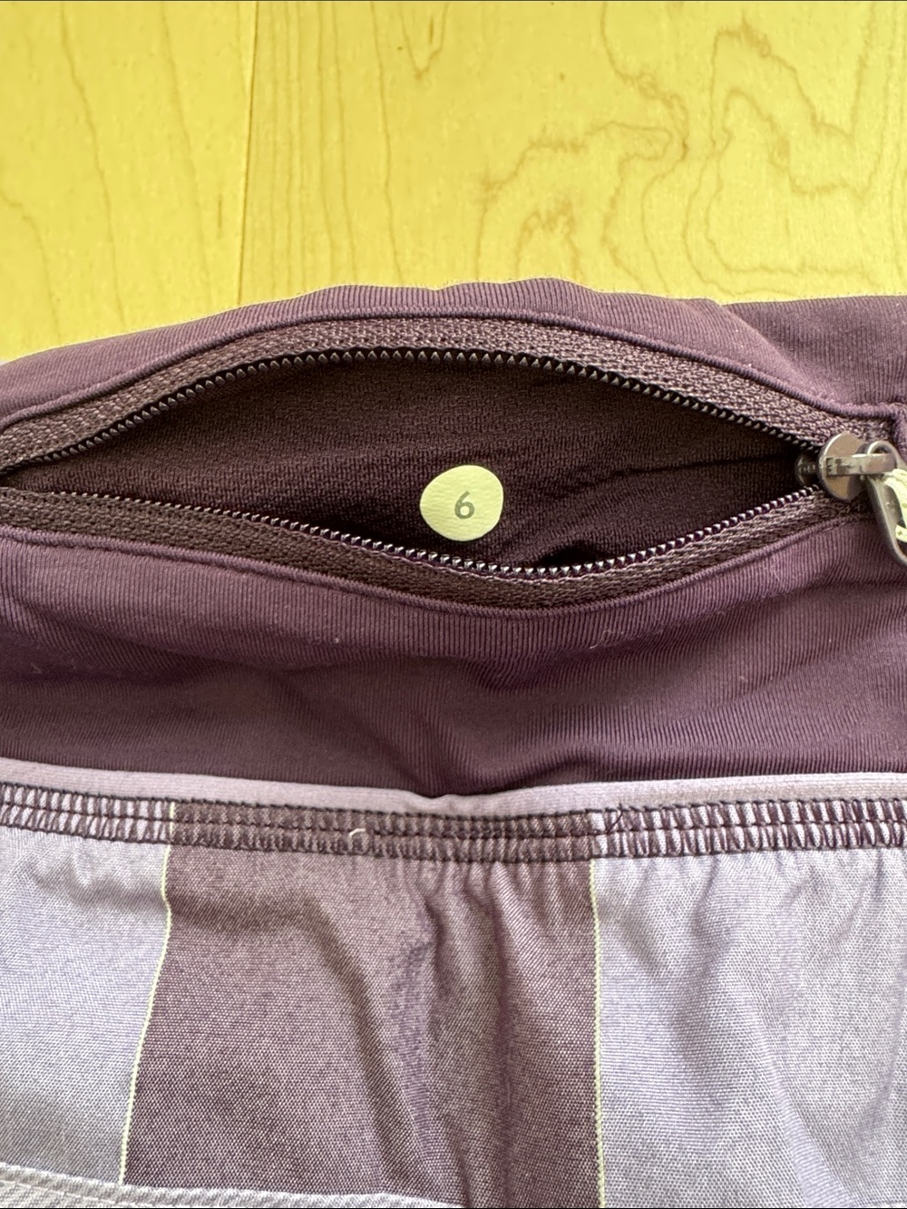 Lululemon Purple Plaid Speed Up Short 2.5” - Picture 5 of 5